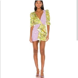 For Love and Lemons Dubois Mix Print Dress